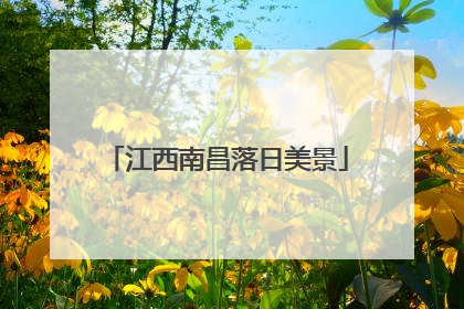 江西南昌落日美景
