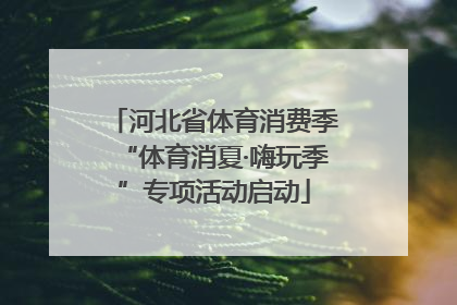 河北省体育消费季“体育消夏·嗨玩季”专项活动启动
