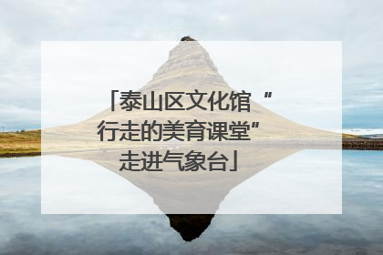 泰山区文化馆“行走的美育课堂”走进气象台