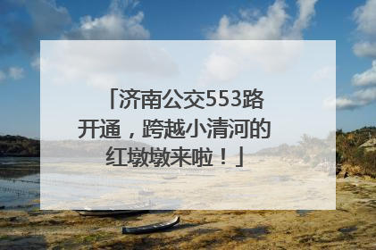 济南公交553路开通，跨越小清河的红墩墩来啦！