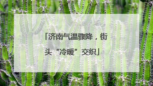济南气温骤降，街头“冷暖”交织