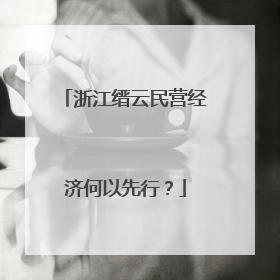 浙江缙云民营经济何以先行？