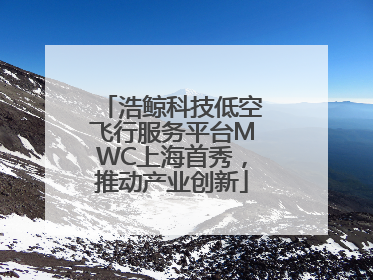 浩鲸科技低空飞行服务平台MWC上海首秀，推动产业创新