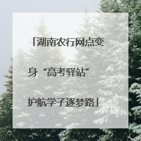 湖南农行网点变身“高考驿站” 护航学子逐梦路