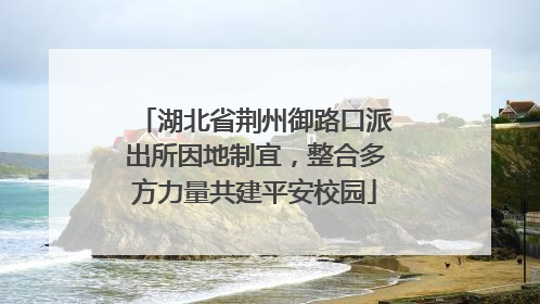 湖北省荆州御路口派出所因地制宜，整合多方力量共建平安校园