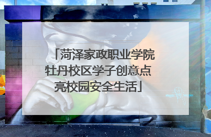 菏泽家政职业学院牡丹校区学子创意点亮校园安全生活