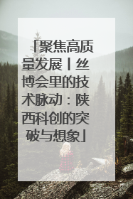 聚焦高质量发展丨丝博会里的技术脉动：陕西科创的突破与想象