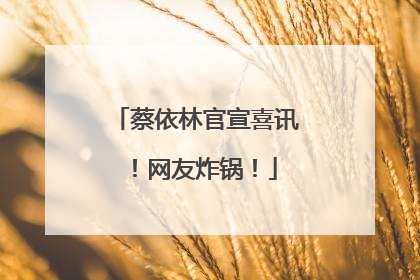 蔡依林官宣喜讯！网友炸锅！