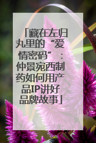 藏在左归丸里的“爱情密码”：仲景宛西制药如何用产品IP讲好品牌故事