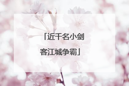 近千名小剑客江城争霸