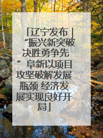 辽宁发布｜“振兴新突破 决胜勇争先”阜新以项目攻坚破解发展瓶颈 经济发展实现良好开局