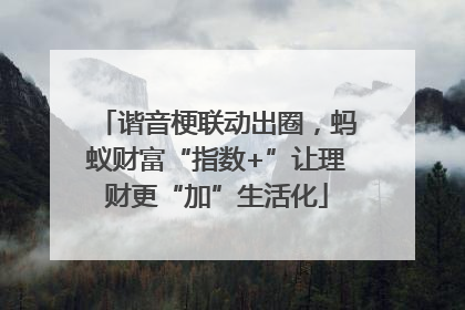 谐音梗联动出圈，蚂蚁财富“指数+”让理财更“加”生活化