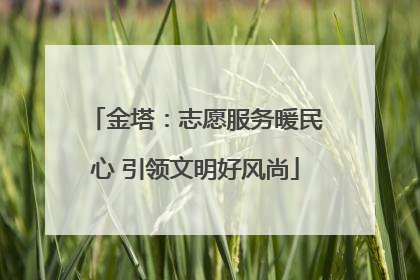 金塔：志愿服务暖民心 引领文明好风尚