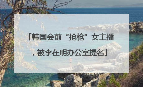 韩国会前“抢枪”女主播，被李在明办公室提名