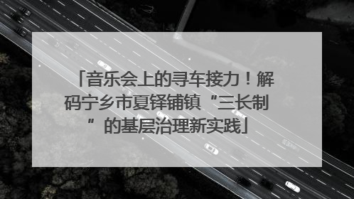 音乐会上的寻车接力！解码宁乡市夏铎铺镇“三长制”的基层治理新实践