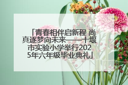 青春相伴启新程 尚真逐梦向未来——十堰市实验小学举行2025年六年级毕业典礼