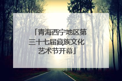 青海西宁地区第三十七届藏族文化艺术节开幕