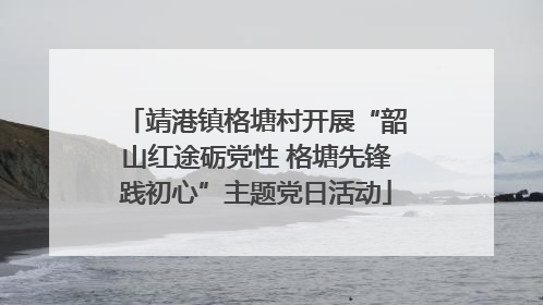靖港镇格塘村开展“韶山红途砺党性 格塘先锋践初心”主题党日活动