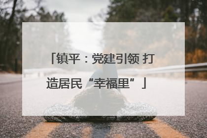 镇平：党建引领 打造居民“幸福里”
