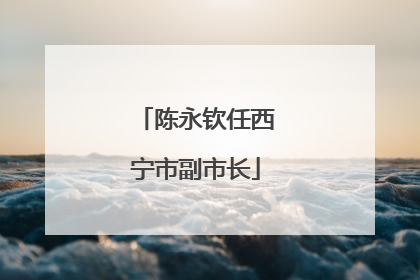 陈永钦任西宁市副市长