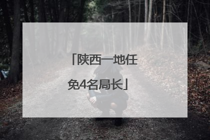 陕西一地任免4名局长