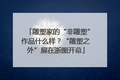 雕塑家的“非雕塑”作品什么样？“雕塑之外”展在浙图开幕