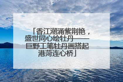 香江潮涌紫荆艳，盛世同心绘牡丹——巨野工笔牡丹画搭起港菏连心桥