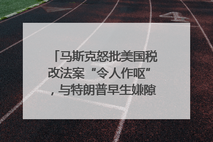 马斯克怒批美国税改法案“令人作呕”，与特朗普早生嫌隙？｜国际识局