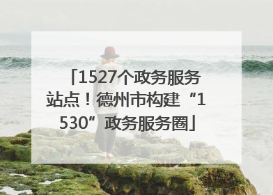 1527个政务服务站点！德州市构建“1530”政务服务圈