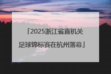 2025浙江省直机关足球锦标赛在杭州落幕