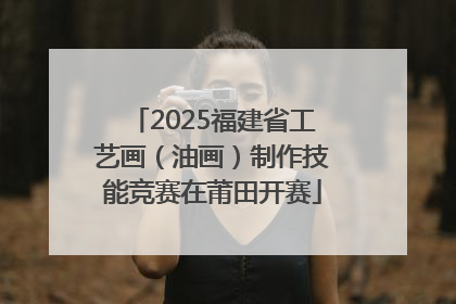 2025福建省工艺画（油画）制作技能竞赛在莆田开赛