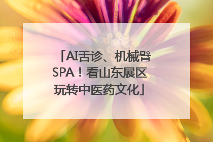 AI舌诊、机械臂SPA！看山东展区玩转中医药文化